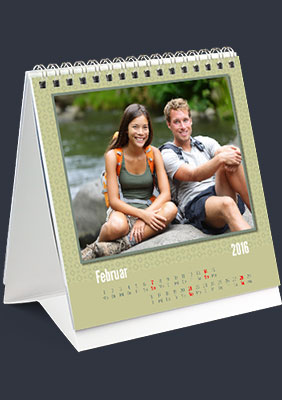 Tischkalender Vorlage Greeen Olive